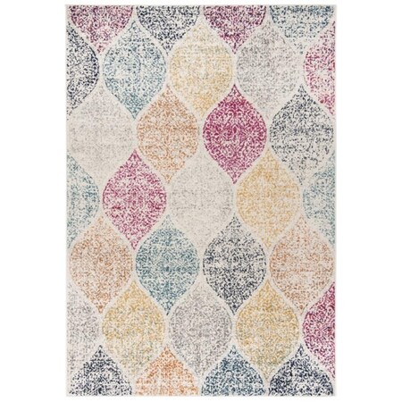 Safavieh 2 ft. 3 in. x 8 ft. Madison Rectangle Power-Loomed Rug Creme & Yellow MAD604C-28